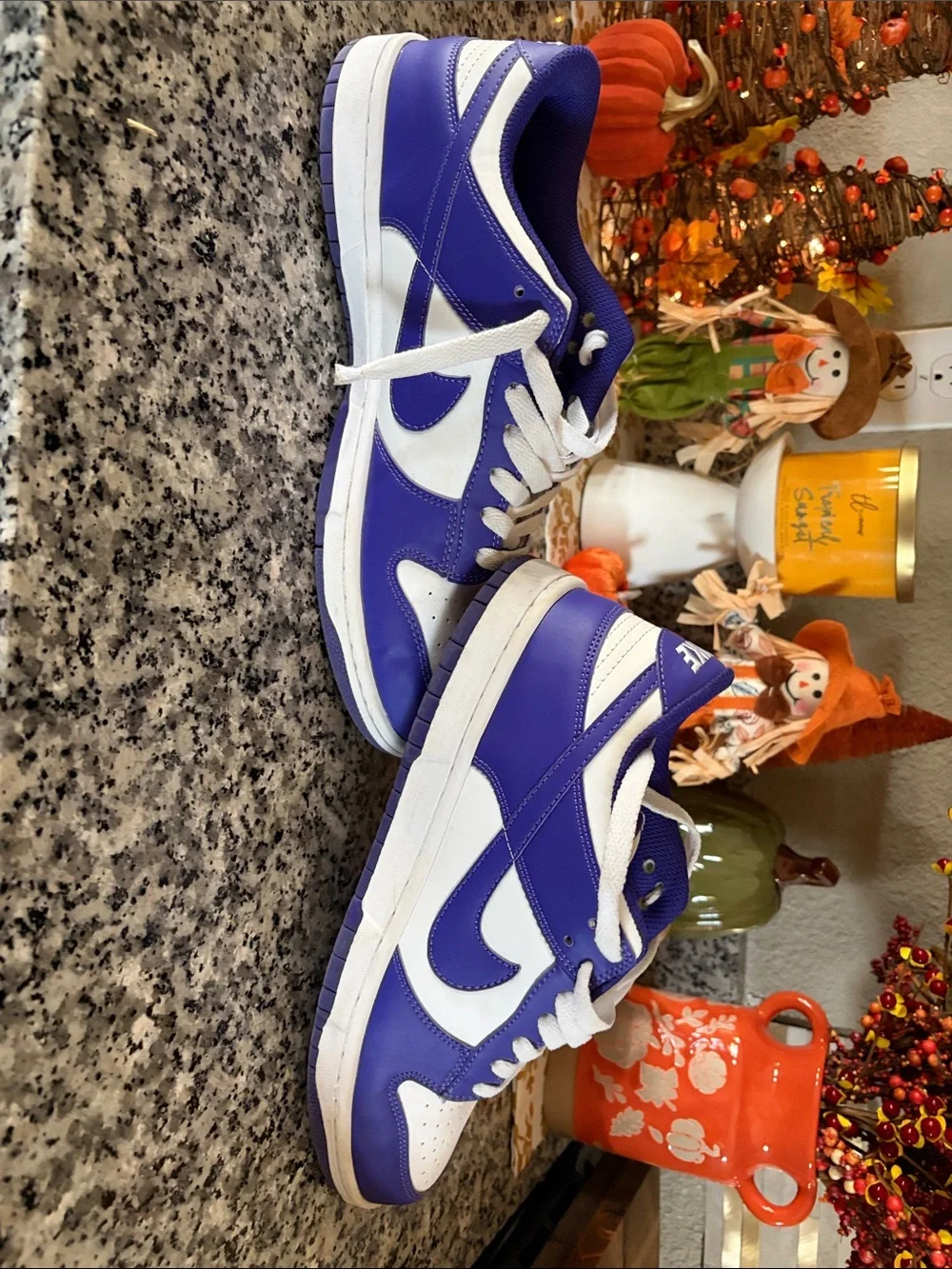 Nike Low-Top Sneakers in Purple and White